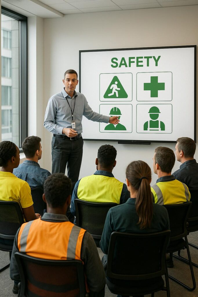 Lezione di Sicurezza del Lavoro in azienda